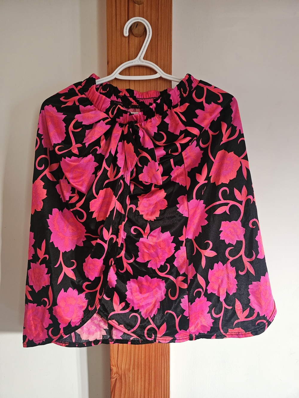 Vintage Hot Pink Floral Skirt - Made in Canada By Jantzen